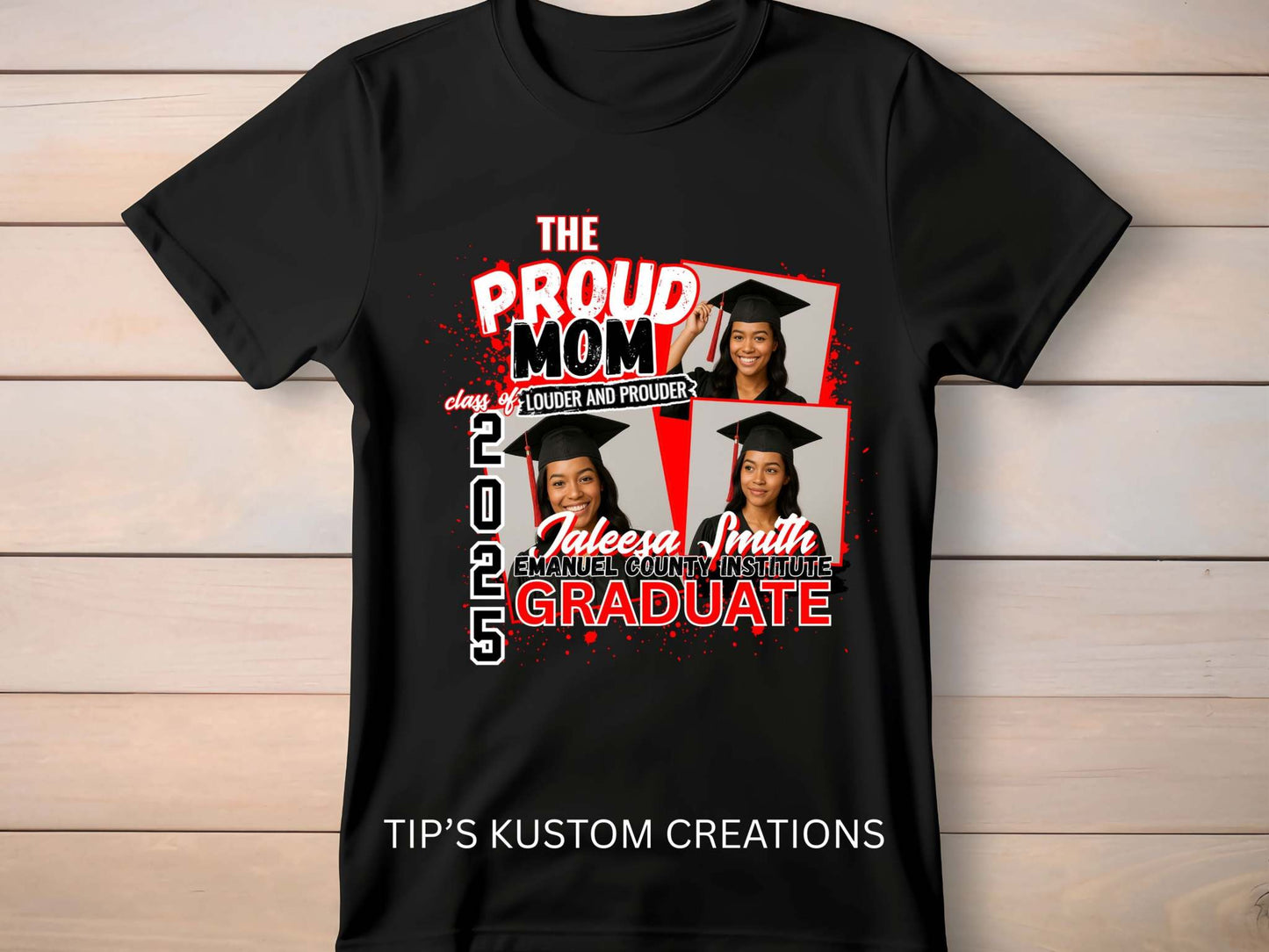 Proud Family of the Grad Shirt | Custom Graduation Family Shirts | Matching Grad Shirts for Mom, Dad, Siblings, Grandma, Grandpa | Class of 2025