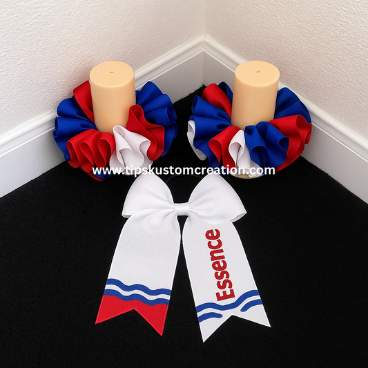 4th of July Tutu Anklet Socks & Hair Ribbon Set – Red, White & Blue