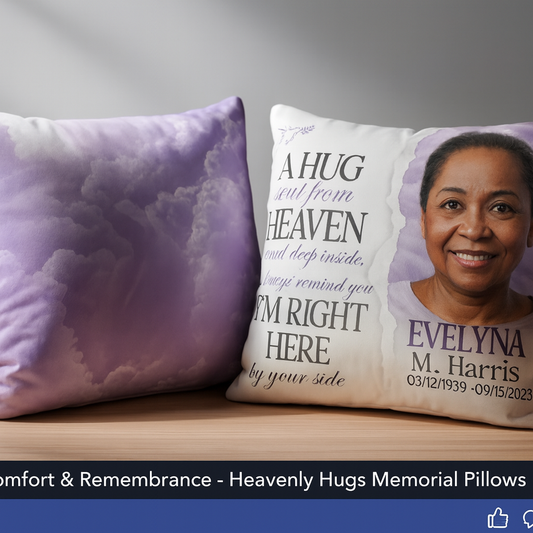 Memorial Pillow - Cherish Their Memory 18in X 18in